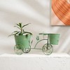 TopComfy Decorative Object Green Patina Flower Pot Holder for Indoor Outdoor Garden Decor, Green, 16.5"*7"*7.5" - 2 of 4