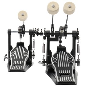 SEVOBAL Drum and Percussion Accessories, Professional Double Bass Drum Pedal with Wool Felt Beaters for Accelerated Speed, Black, 10.63"*10.63"*3.94" - 1 of 4