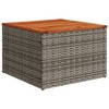 vidaXL 5 Piece Patio Sofa Set with Cushions - Gray Poly Rattan - 4 of 4