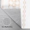 Washable Area Rug - Soft, Low-Pile, Non-Shedding Vintage Distressed Carpet for Indoor Spaces, Blue - 2 of 4