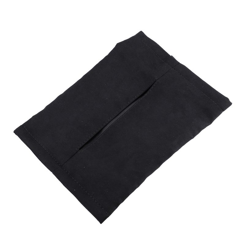 Unique Bargains Car Tissue Box Holder Center Console Faux Leather for Model 3 Y Black, 1 of 7