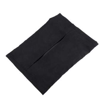 Unique Bargains Car Tissue Box Holder Center Console Faux Leather for Model 3 Y Black