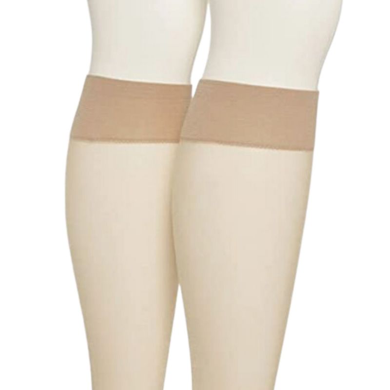LECHERY Women's Matte Silky Sheer 20 Denier Knee-Highs (2 Pairs), 3 of 5