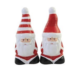 3.5 Inch Santa Salt & Pepper Shaker Set Christmas Claus Salt And Pepper Shakers - 1 of 3