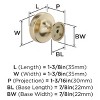 Amerock Exceed Cabinet or Furniture Knob, 1-1/2 inch (38mm) Diameter - 4 of 4
