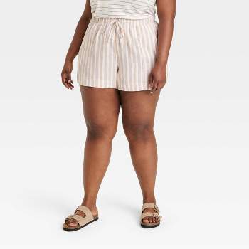 Women's High-Rise Linen Pull-On Shorts - Universal Thread™