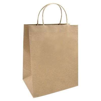 Small Striped Gift Bag White/Brown - Spritz™