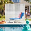 Sapphtopaz 72in H × 47in W Outdoor Privacy Screen Freestanding Privacy Panels for Patio Balcony Indoor and Outdoor Decorative Screen Panel - 4 of 4