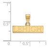 Black Bow Jewelry 14k Yellow Gold Lehigh Mountain Hawks NCAA Small Pendant - 2 of 3