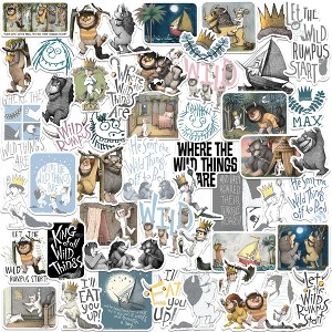 Where The Wild Things are 50ct Vinyl Large Deluxe Stickers Variety Pack - 1 of 4
