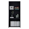 TOAOTBNBO 3-Tier Leaning Ladder Storage Bookcase, Spacious Wood Bookshelves for Home Office Decorative Book Shelf - 2 of 4