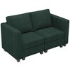 Belffin Corduroy Loveseat, Luxury Modular Love Seat with Storage, Modern Couch for Living Room - 2 of 4