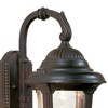 John Timberland Casa Sierra Rustic Vintage Outdoor Wall Light Fixtures Set of 2 Bronze Metal 14 1/2" Seeded Glass for Post Exterior Barn Deck House - 2 of 4