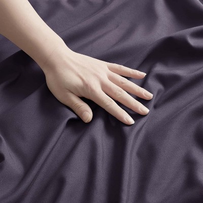 Purple Eggplant Microfiber Standard/Queen Hypoallergenic Pillowcases Set