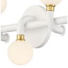 George Kovacs Lighting Tubular 2 - Light Vanity in  Matte White/Honey Gold - 2 of 4