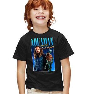 Boys' Short Sleeve Aquaman And the Lost Kingdom 90's Style Aquaman T-Shirt - 1 of 4