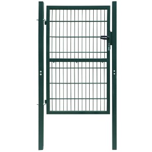 vidaXL 2D Fence Gate (Single) Green 41.7"x66.9" - 1 of 4