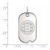 Black Bow Jewelry 10k White Gold Boston Bruins NHL Pendant - 2 of 3