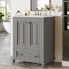 Tribesigns 24" Bathroom Vanity with Ceramic Sink Combo, Freestanding Bathroom Storage Vanity Cabinet with 2 Doors & 1 Drawer - 4 of 4