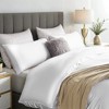 Captiva Designs Luxury Tencel Lyocell Duvet Cover Set, Queen/King, Silky Soft, Cooling & Breathable 3-Piece Bedding - 2 of 4