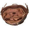 AmeriLeather Mandy Leather Handbag – Interwoven Center Design, Top Grain Cowhide, Spacious Compartments, 16.5" Classic Tote - 2 of 4