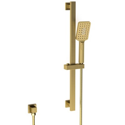 YAWWALK 3-Spray Wall Bar Shower Kits 1.8 GPM with Handheld Shower