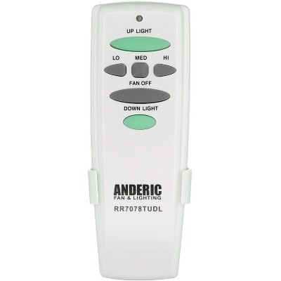 Anderic RR7078TUDL Replacement Ceiling Fan Remote Control for Hampton Bay UC7078T with Up/Down Light Keys, and Others | CHQ7078T
