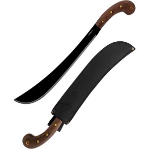 Condor Tool & Knife Golok Heavy Duty Machete with Leather Sheath - 1075 High Carbon Steel - Tactical Machete - 0.2in Thick - 14.5in Blade - 30.7oz - 1 of 4
