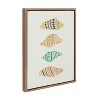 18" x 24" Sylvie Ocean Treasures Framed Wall Canvas by Alicia Schultz Gold - Kate & Laurel: Modern Nautical Decor, Vertical Display - 2 of 4