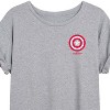 Women's - Marvel - Captain America Icon Oversized Graphic T-Shirt - 2 of 4