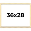 PosterPalooza | Simple Gold Picture Frame - UV Acrylic, Backing Board, Hanging Hardware Included - 2 of 4