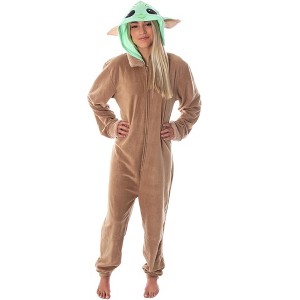 Star Wars Baby Yoda The Child Baby Yoda Costume Union Suit Pajama - 1 of 4