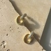 Adornia Tarnish Resistant 14k Gold Plated Crystal Doorknocker Earrings - 3 of 4