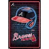 Trends International MLB Atlanta Braves - Neon Helmet 23 Unframed Wall Poster Prints - 4 of 4