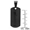 Steeltime 24" black ip stainless steel God grant me.. Prayer dog tag pendant - 3 of 4