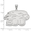 Black Bow Jewelry 10k White Gold St Joseph's Hawks NCAA Extra Large Pendant - 2 of 3