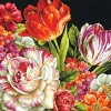Dimensions Needlepoint Kit 14"X14"-Bouquet On Black Stitched In Thread - 2 of 3