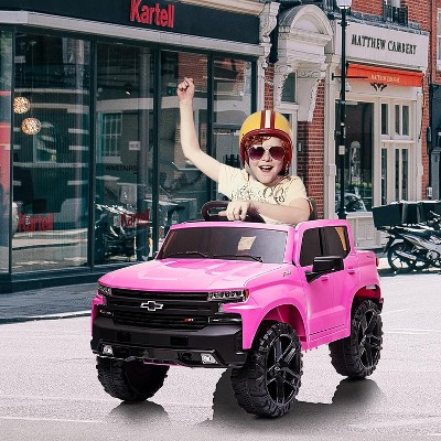 Garvee 12V Kids Ride-On Truck – Electric Silverado Trail Boss with Remote Control, MP3/Bluetooth, LED Lights & Suspension