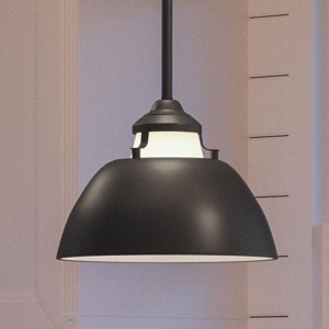 Urban Ambiance Luxury Americana Pendant Light,  8.25"H x 11"W,  Charcoal Finish, UHP2151 - 1 of 4