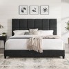 NicBex Modern Queen/King Upholstered Platform Bed Frame with Square Tufted Headboard,Solid Wood Slats Support,Box Spring Needed,Easy Assembly - 2 of 4