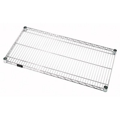 Quantum Storage Systems Wire Shelf, 42"W X 12"D, 600 - 800 Lb. Capacity, Chrome Plated Finish, Nsf
