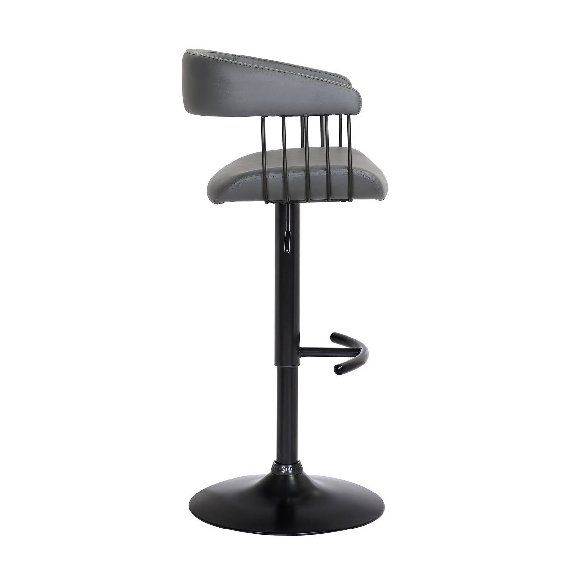 Calista Upholstered Adjustable Barstool - thumbnail 4