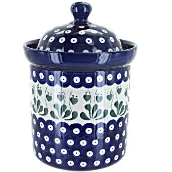 Blue Rose Polish Pottery 492 Ceramika Medium Canister