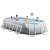 Intex 16.6ft X 9ft X 48in Oval Prism Frame Pool Set, Light Grey - 2 of 3