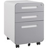 Anybear 3 Drawer Mobile File Cabinet Under Desk Office, 5 Wheel Design Anti-Tilting - 3 of 4