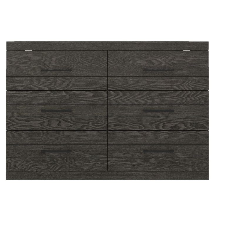 Galano Hamsper 6-Drawer Dresser (31.7 in. × 46.5 in. × 16.3 in.) in Dusty Gray Oak, Knotty Oak, Dark Gray Oak, Concrete Gray, 3 of 10