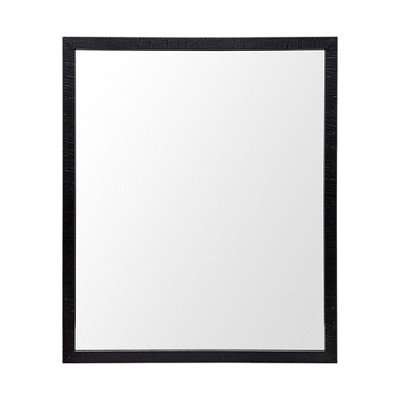 HomeRoots 26" Black Framed Bathroom Vanity Mirror