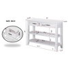 NicBex 42.01''Console Table with 2 Storage Drawers Mid-Century Wooden Side Table with 2-Tier Shelves for Entryway,Living Room - 3 of 4