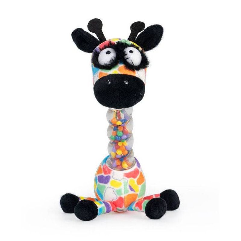 Inklings Jaffy the Fringed Footed Giraffe Baby Rattle and Shaker Plush Toy, 1 of 9