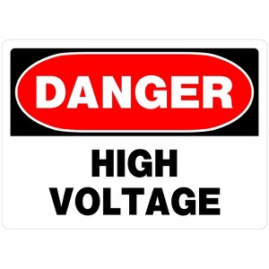 Hillman English White Danger Hing Sign 10 in. H X 14 in. W - Case of 6 - 1 of 1